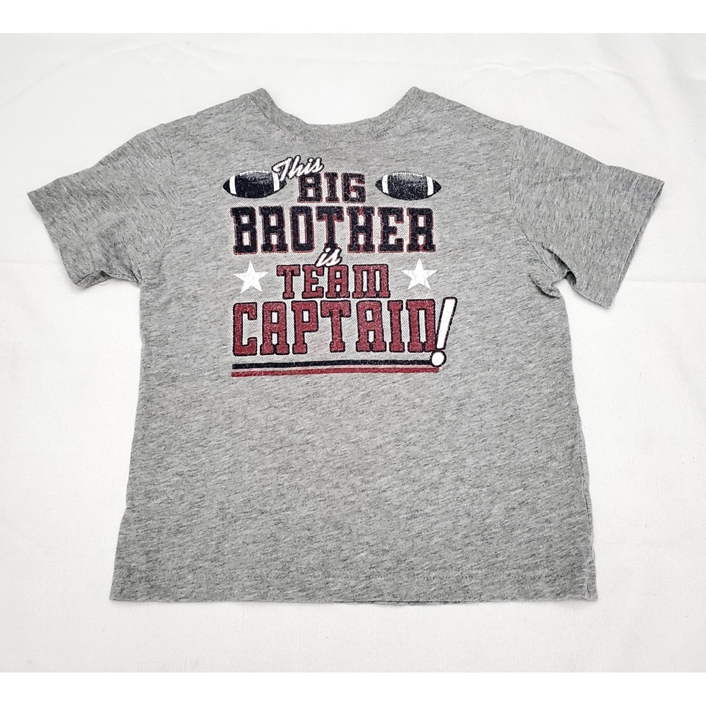 The Children's Place ● Big Brother, Team Capt.  Gray Graphic T-Shirt ● Size XS-4